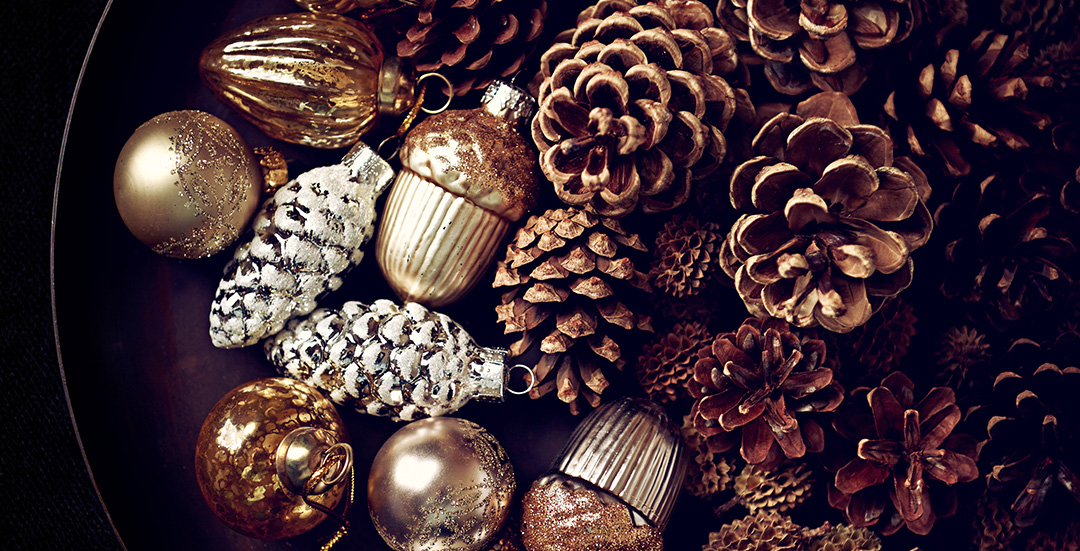 Beautiful golden ornaments